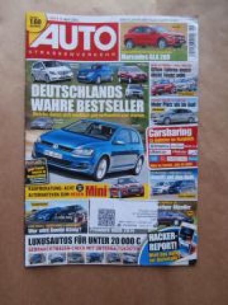 Auto Strassenverkehr 9/2014 GLA 2000,A3 Cabrio vs. Opel Cascada