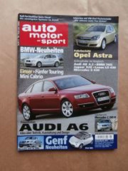 AMS 5/2004 Opel Astra H,VG: Audi A8 4.2 vs. BMW 745i E65 vs. Jag