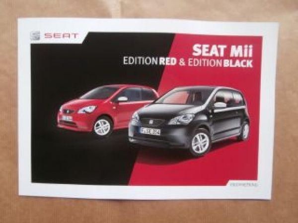 Seat Mii Edition RED & Edition Black Dezember 2013 NEU