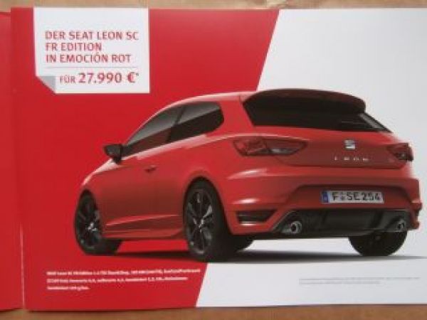 Seat Leon SC FR Edition Mai 2014 NEU Rarität