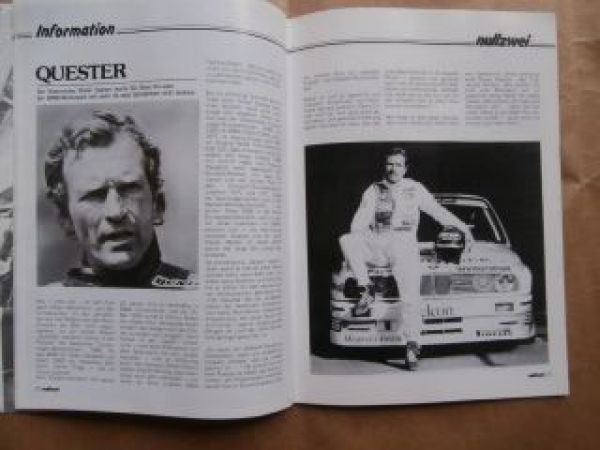 nullzwei magazin Nr.23 August 1989 2000er, Dieter Quester, BMW E