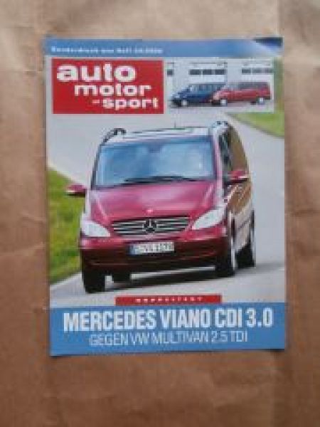AMS 24/2006 Mercedes Viano CDI 3.0 vs. VW T5 Multivan 2.5TDI