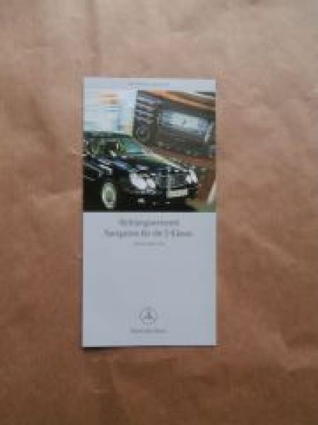 Mercedes Benz E-Klasse Navigation Audio 50 APS Flyer 3/2002