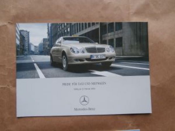 Mercedes Benz TAXI & Mietwagen 13.Februar 2006 NEU
