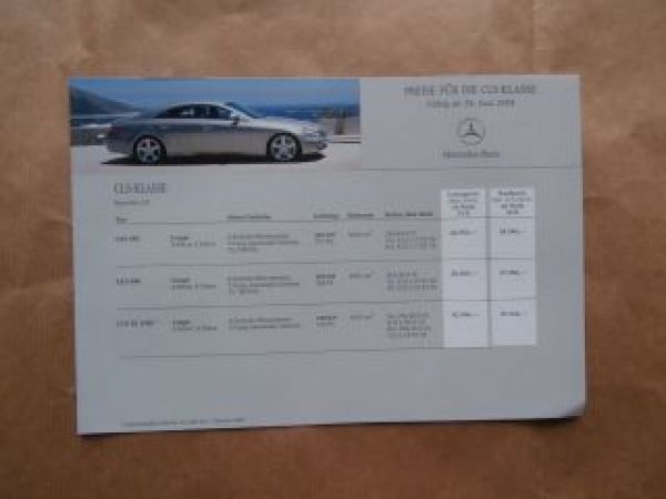 Mercedes Benz CLS-Klasse BR219 350 500 55AMG Juni 2004