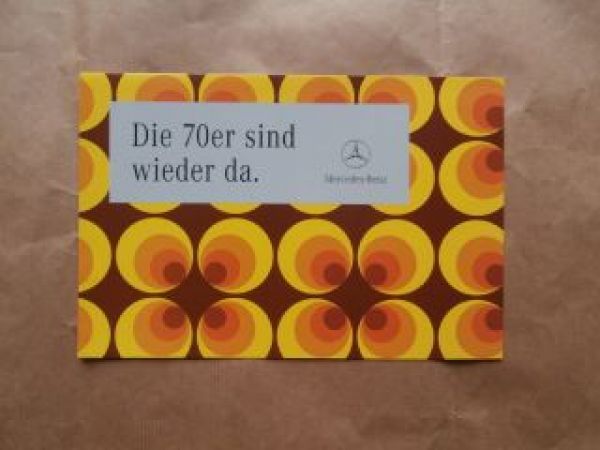 Mercedes Benz die 70er.. A-Klasse W169 B-Klasse BR245 W203