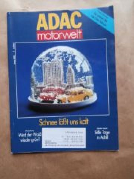 ADAC motorwelt 1/1993 Astra F vs. Opel Kadett A,200E-400E W124