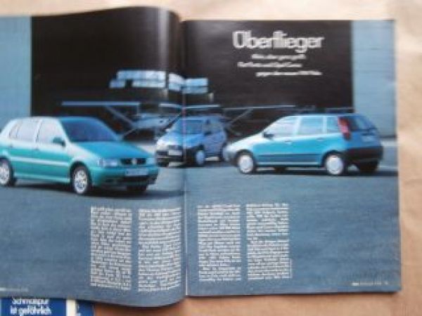 ADAC motorwelt 11/1994 Vergleich Corsa B vs. Punto vs. Polo 6N