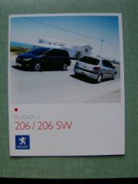 Peugeot 206 + 206SW Prospekt 4/2006 NEU