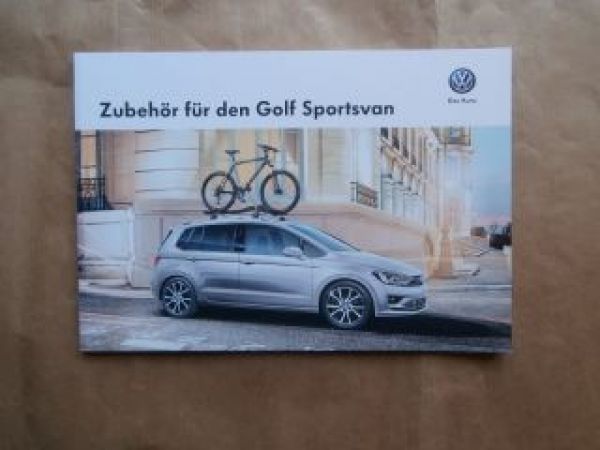 VW Golf7 Sportsvan Zubehör Prospekt Mai 2014 NEU