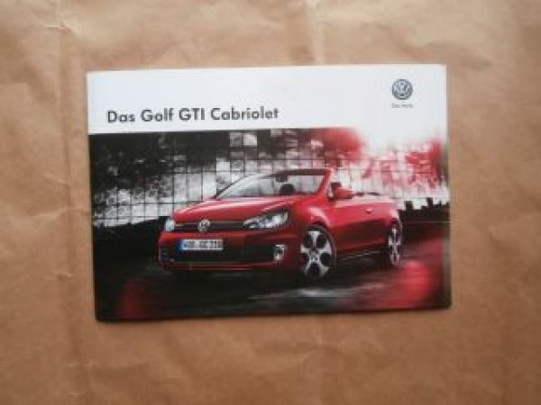 VW Golf7 GTI Cabriolet Prospekt Mai 2013 NEU