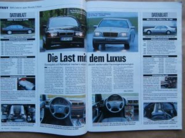 Auto Bild Tüv Auto Report 2001 Mercedes /8,e38,W140,Astra A vs.