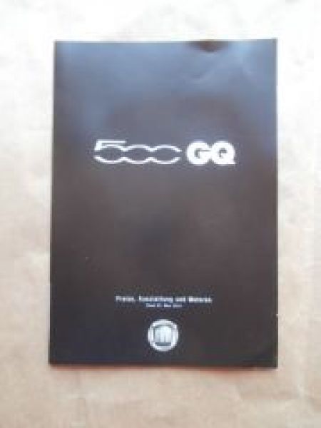 Fiat 500 GQ 25.März 2014 NEU