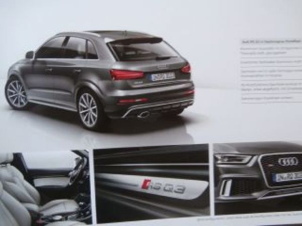 Audi RS Q3 Typ 8U Buch Prospekt April 2014 NEU