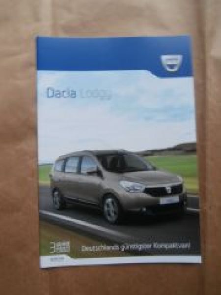 Dacia Lodgy Prospekt März 2014 NEU