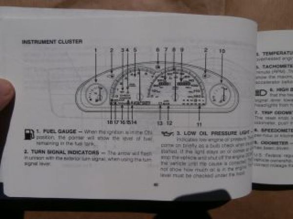 Chrysler Concorde Owner´s Manual 1992 USA Englisch