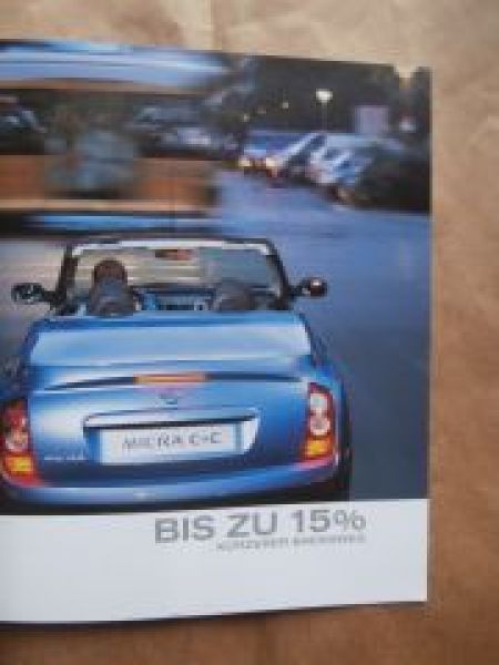 Nissan Micra C+C K12 Prospekt November 2005 Rarität