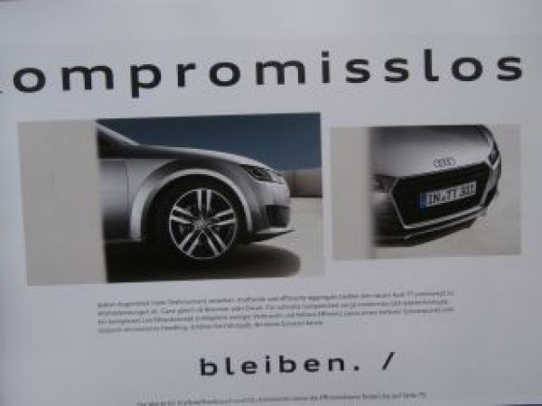 Audi TT Coupé Typ 8S +S Line +Zubehör Juli 2014 NEU