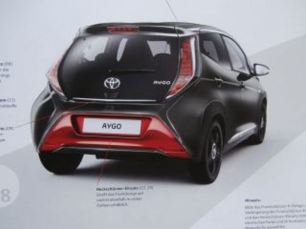 Printausgabe Toyota Aygo Zubehör Prospekt Juli 2014 NEU