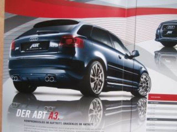 Abt A3 +Cabrio +Sportback +RS3 Prospekt NEU