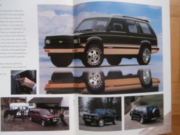 Chevrolet Blazer Prospekt Modlljahr 1993 Rarität