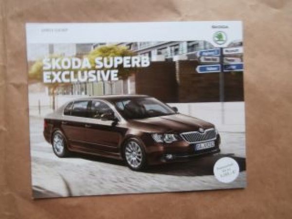 Skoda Superb Exclusive Prospekt Februar 2014 NEU Typ 3T