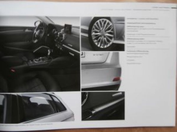 Audi A3 Sportback e-tron Prospekt Juli 2014 NEU