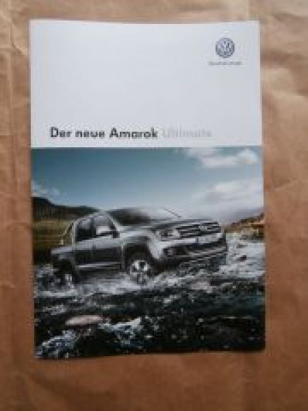 VW Amarok Ultimate Sonderprospekt Juli 2014 NEU Rarität