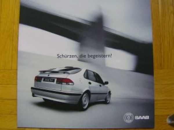 Saab 9-3 Schürzen, die begeistern! Prospekt 1999