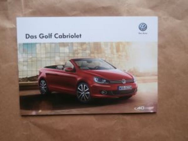 VW Golf7 Cabriolet Typ 5G Mai 2014 Rarität