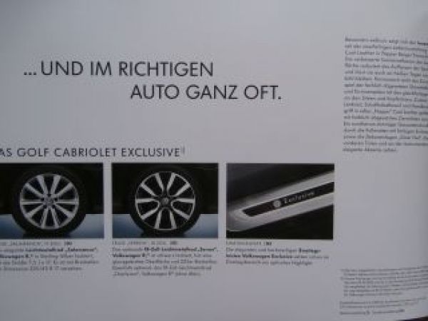 VW Golf7 Cabriolet Typ 5G Mai 2014 Rarität