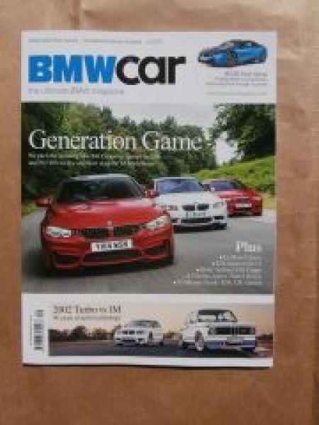 BMW car 9/2014 Z4 GT3, i8 (i12), M4 Coupé vs. M3 E46 vs. M3 E92