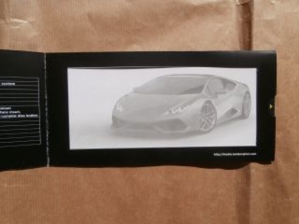 Lamborghini Huracán Flyer Prospekt Englisch Rarität