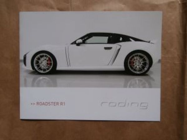 Roding R1 Prospekt 2014 Rarität Sportwagen Deutsch