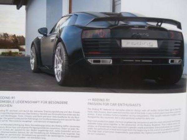 Roding R1 Prospekt 2014 Rarität Sportwagen Deutsch