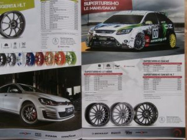 OZ Racing Stylebook 2014 Felgen Prospekt NEU Schweiz