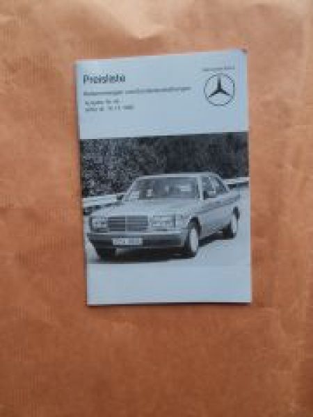 Mercedes Benz Nr.46 16.12.1985 W201 W124 W126 R107
