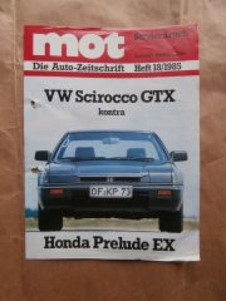 mot 18/1985 VW Scirocco GTX vs. Honda Prelude EX