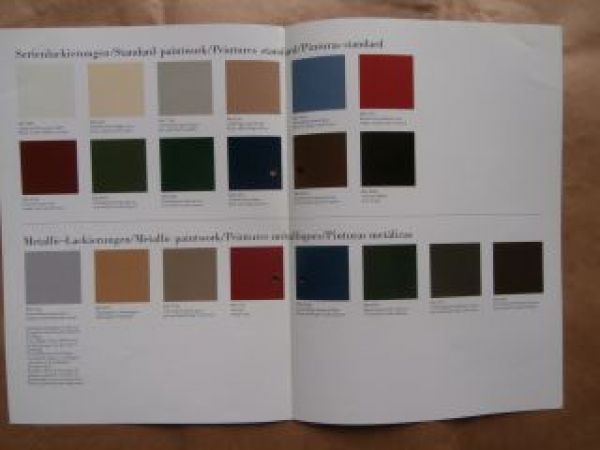 Mercedes Benz Geländewagen Lackierungen August 1989