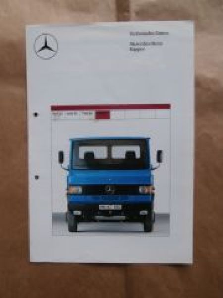 Mercedes Benz Techn.Daten Kipper 507D 609D 709D 809D