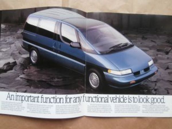 Oldsmobile 1990 Silhouette Brochure Katalog Prospekt USA