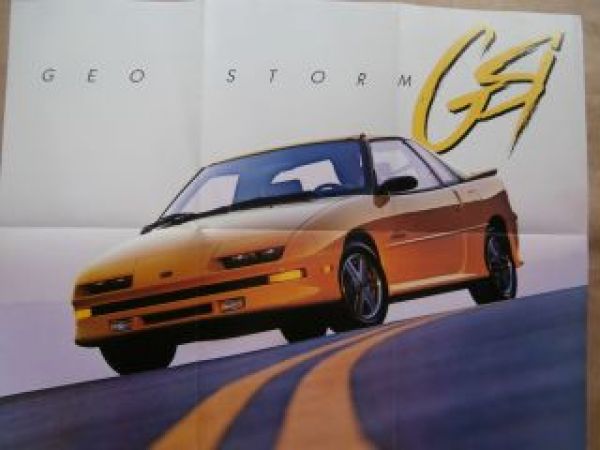 Geo 1990 Storm Prizm Metro Tracker Brochure July 1989