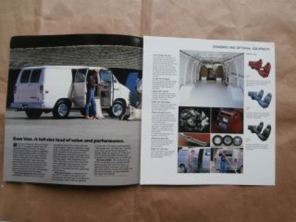 Dodge 1990 Ram Van B150 B250 & Maxivan B350 Brochure