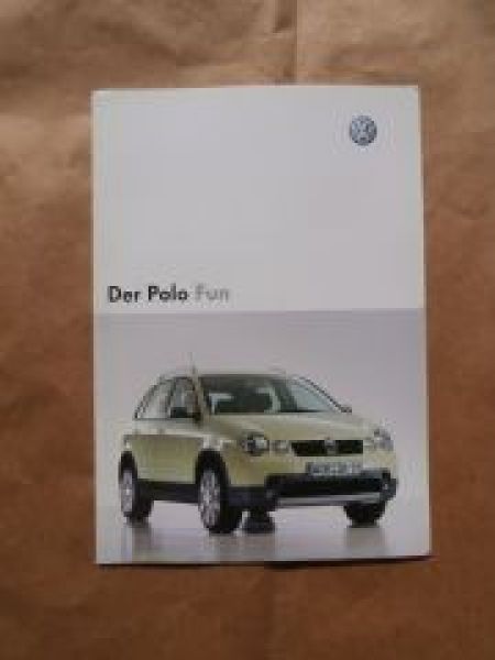 VW Polo Fun Typ 9N Prospekt Oktober 2003