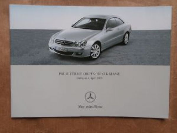 Mercedes Benz CLK-Coupés W209 220CDI 320CDI 200K 280 350 500 CLK