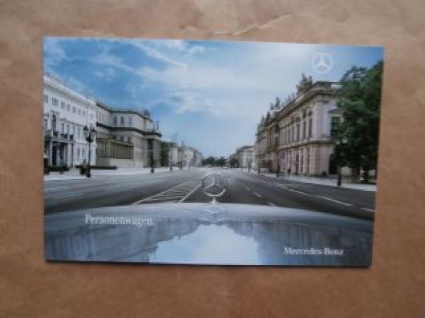 Mercedes Benz PKW Prospekt September 2009 NEU