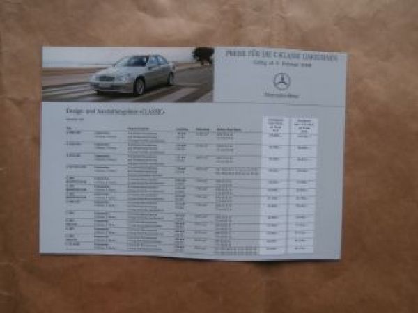 Mercedes Benz C-Klasse Limousinen W203 9.Februar 2004