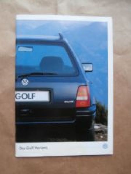 VW Golf3 Variant +GT Special +VR6 Syncro Mai 1996