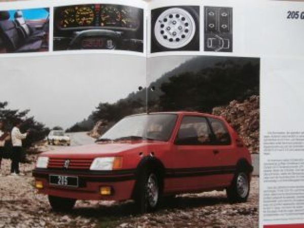 Peugeot 205 3-türer 5-türer XR +Diesel XT GT GTi Turbo 16