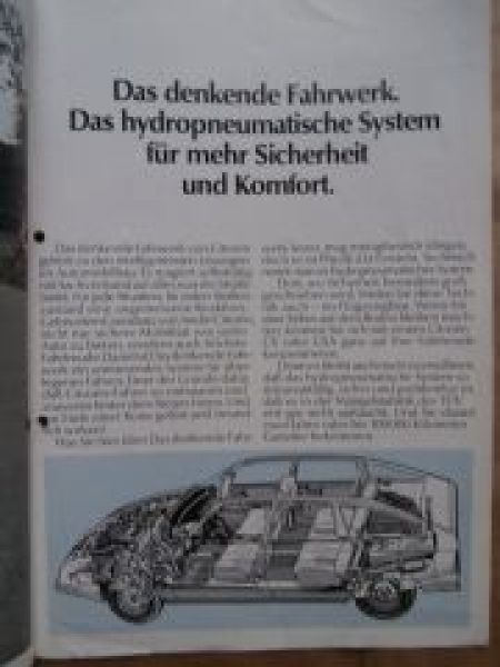 Citroen das denkende Fahrwerk CX GSA